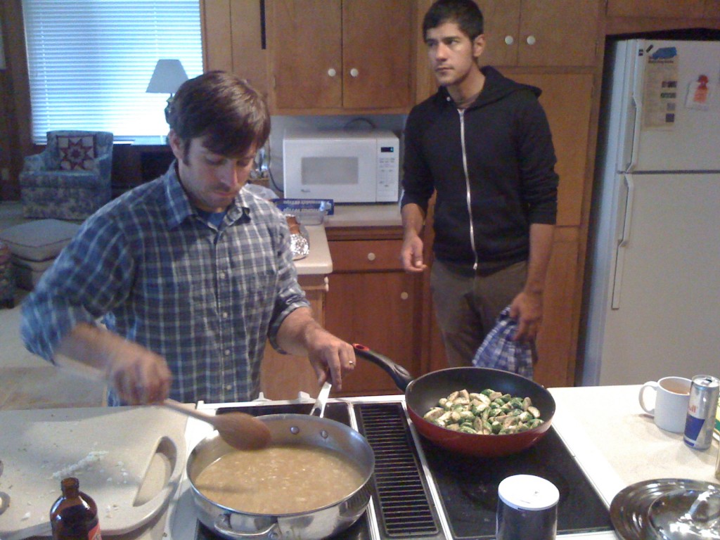 Anup and Steve cooking up noms