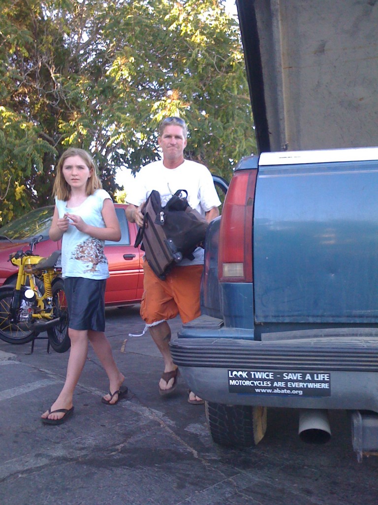 This guy hooked up Steve and I when both our bikes failed 30 miles form home. He gave us a ride to a nearby gas station. Details on our ruined motors next post.