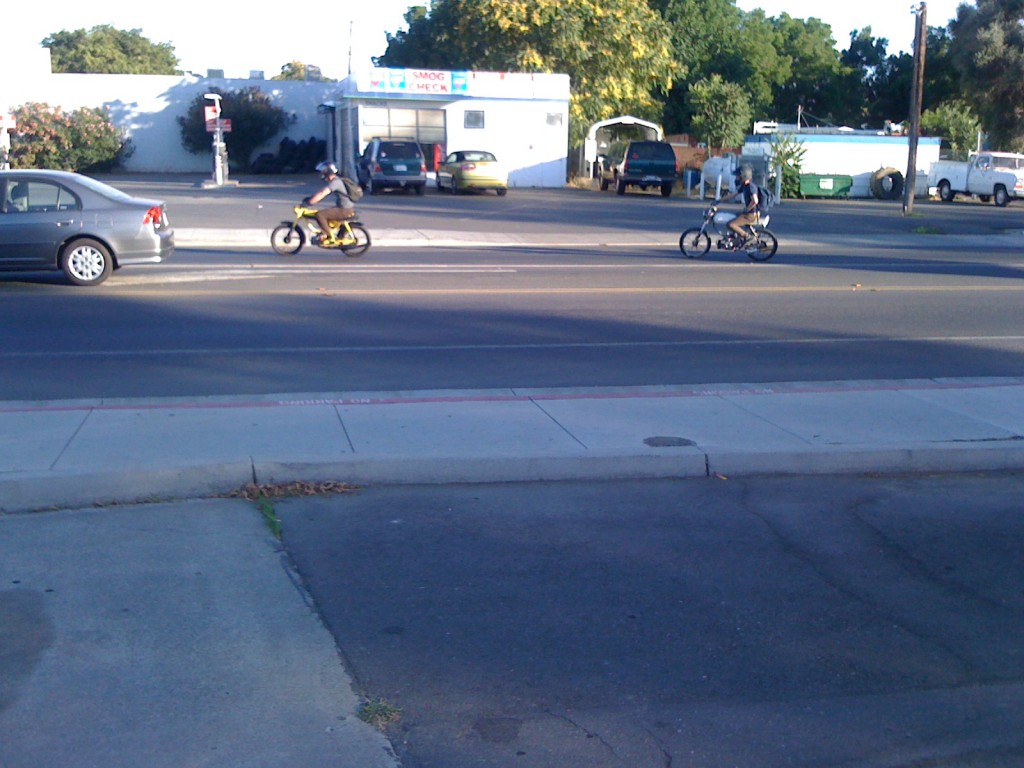 Two outta five riders finishing off our long ride.