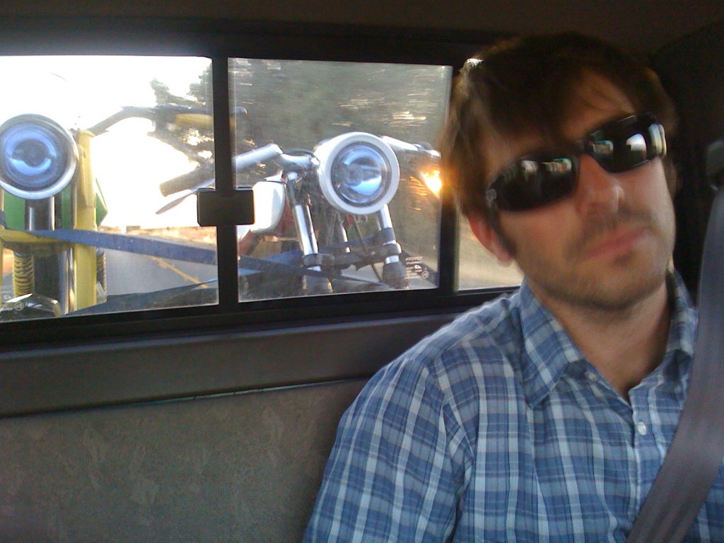 Steve looking about as happy as possible. 